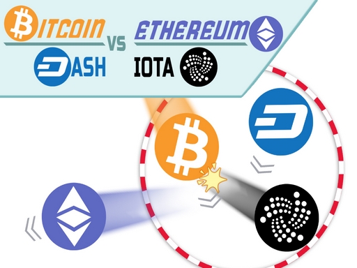 Bitcoin ve ETHEREUM DASH IOTA